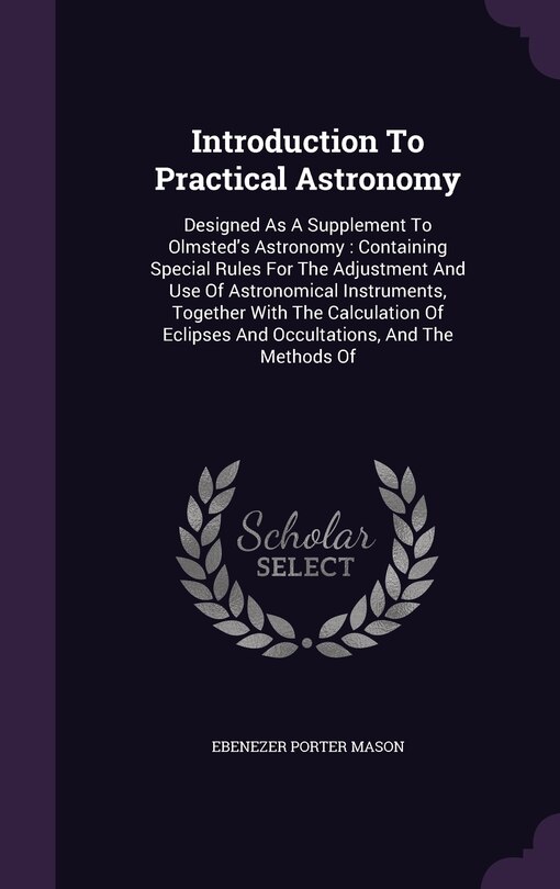 Couverture_Introduction To Practical Astronomy