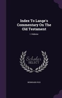 Couverture_Index To Lange's Commentary On The Old Testament