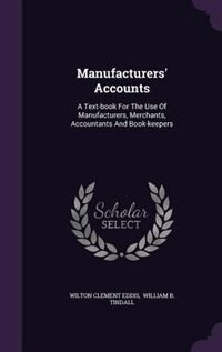 Front cover_Manufacturers' Accounts