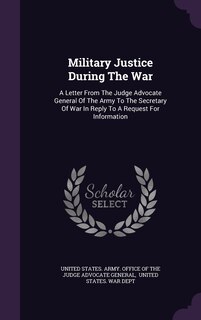Couverture_Military Justice During The War