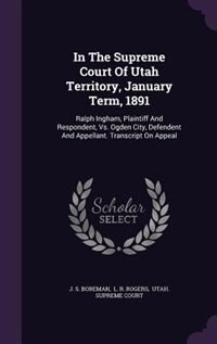Couverture_In The Supreme Court Of Utah Territory, January Term, 1891