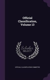 Front cover_Official Classification, Volume 13