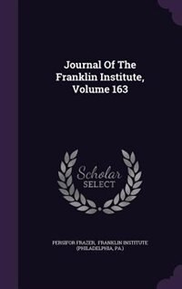 Front cover_Journal Of The Franklin Institute, Volume 163