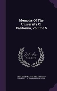 Front cover_Memoirs Of The University Of California, Volume 5