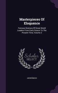Front cover_Masterpieces Of Eloquence