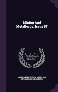 Front cover_Mining And Metallurgy, Issue 87