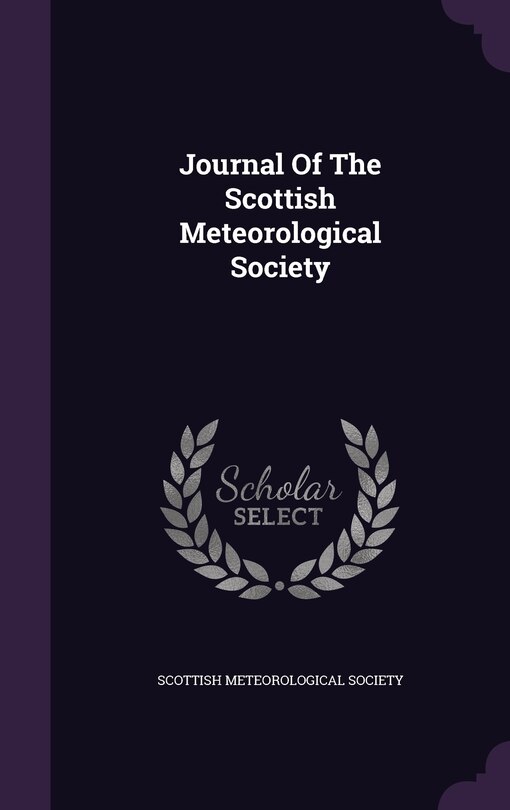 Couverture_Journal Of The Scottish Meteorological Society