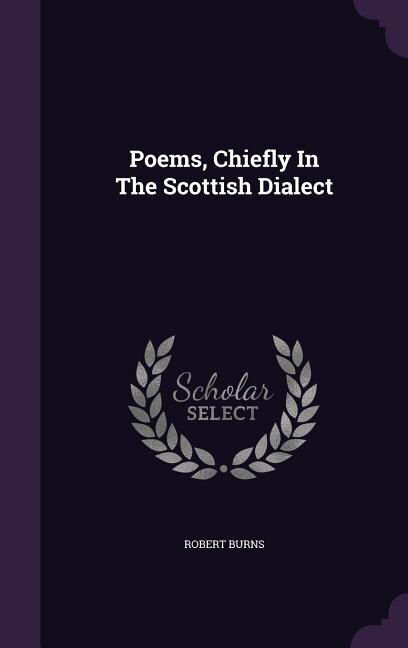 Couverture_Poems, Chiefly In The Scottish Dialect