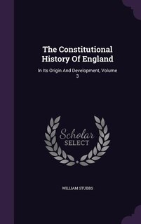 Couverture_The Constitutional History Of England