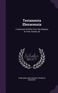 Couverture_Testamenta Eboracensia