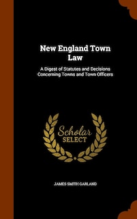 Front cover_New England Town Law