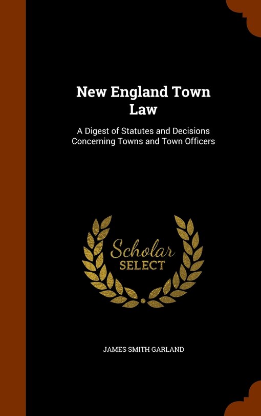 Front cover_New England Town Law
