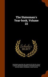 Front cover_The Statesman's Year-book, Volume 22
