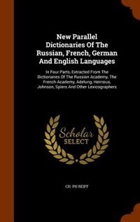 Front cover_New Parallel Dictionaries Of The Russian, French, German And English Languages