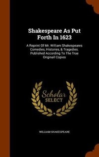 Couverture_Shakespeare As Put Forth In 1623