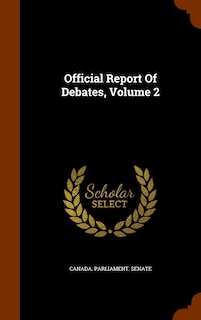 Front cover_Official Report Of Debates, Volume 2