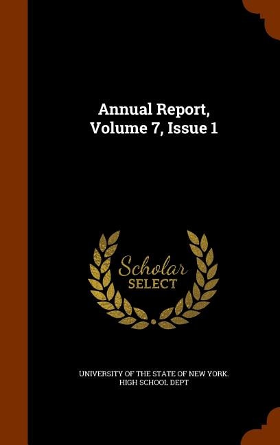 Annual Report, Volume 7, Issue 1