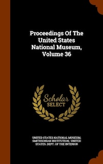 Front cover_Proceedings Of The United States National Museum, Volume 36