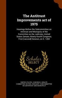 Couverture_The Antitrust Improvements act of 1975