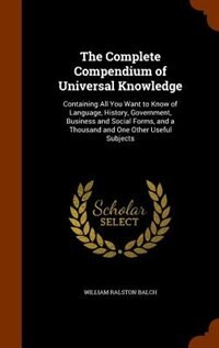 Front cover_The Complete Compendium of Universal Knowledge