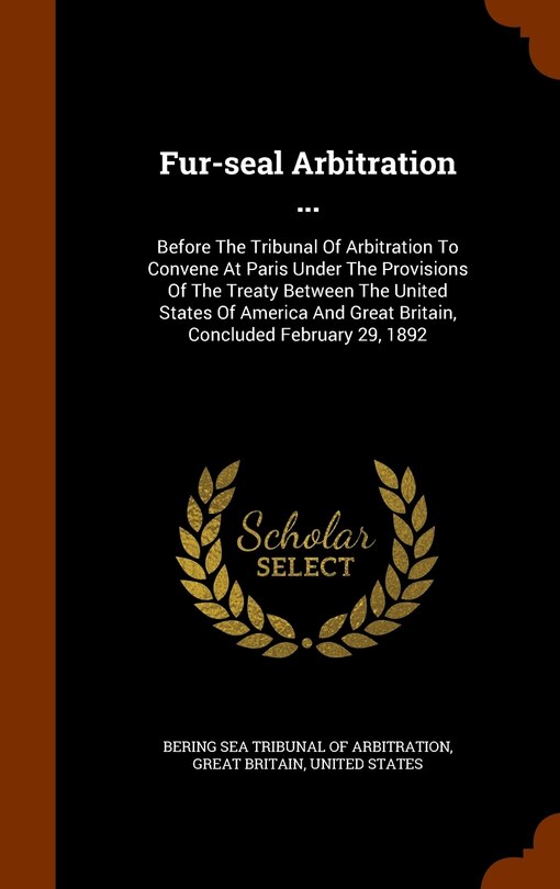 Front cover_Fur-seal Arbitration ...