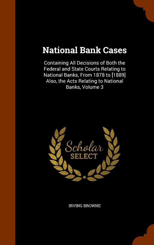 Couverture_National Bank Cases