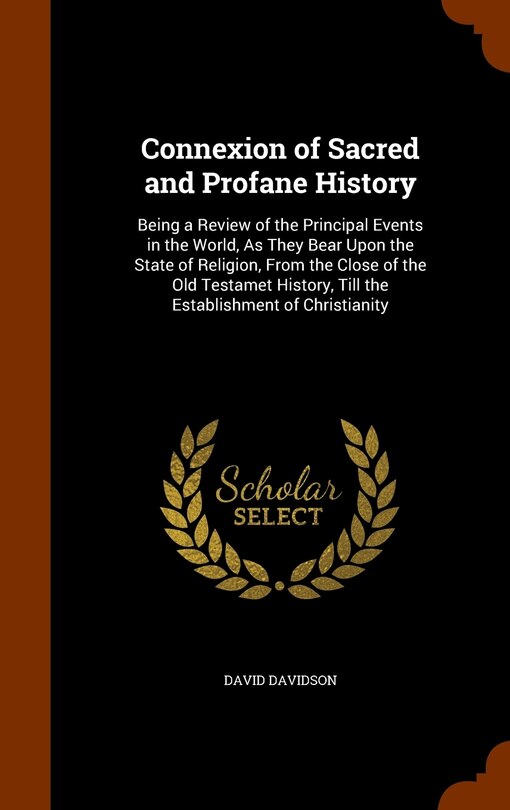 Front cover_Connexion of Sacred and Profane History