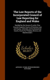 Front cover_The Law Reports of the Incorporated Council of Law Reporting for England and Wales