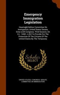 Couverture_Emergency Immigration Legislation