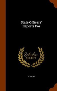 Couverture_State Officers' Reports For