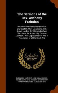 Front cover_The Sermons of the Rev. Anthony Farindon
