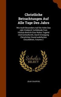 Couverture_Christliche Betrachtungen Auf Alle Tage Des Jahrs