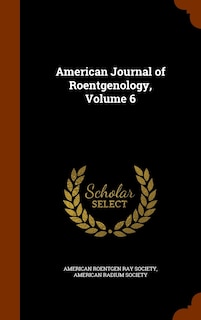 Front cover_American Journal of Roentgenology, Volume 6