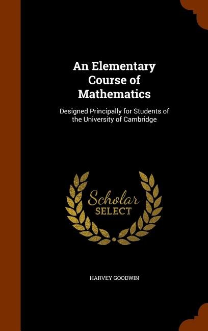 Front cover_An Elementary Course of Mathematics