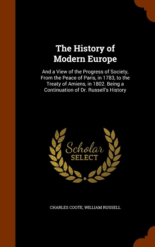 Front cover_The History of Modern Europe