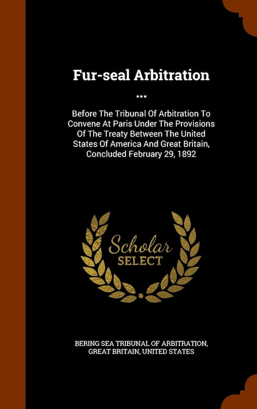 Front cover_Fur-seal Arbitration ...