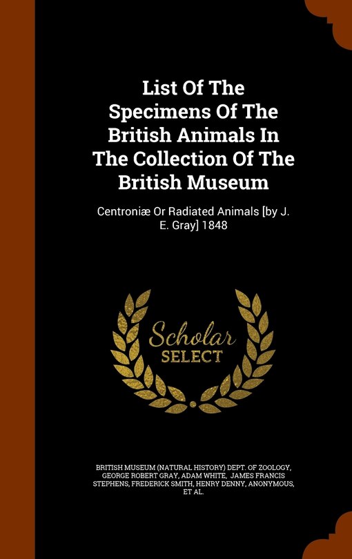 Front cover_List Of The Specimens Of The British Animals In The Collection Of The British Museum