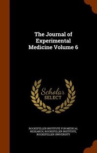 Front cover_The Journal of Experimental Medicine Volume 6