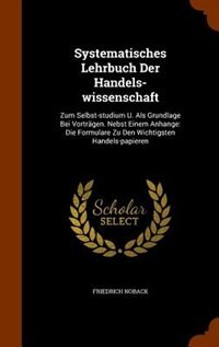 Front cover_Systematisches Lehrbuch Der Handels-wissenschaft