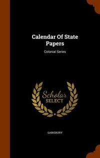 Couverture_Calendar Of State Papers