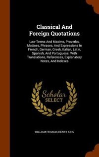 Couverture_Classical And Foreign Quotations