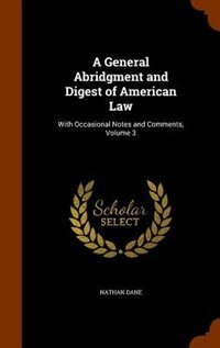 Couverture_A General Abridgment and Digest of American Law