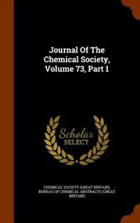 Front cover_Journal Of The Chemical Society, Volume 73, Part 1