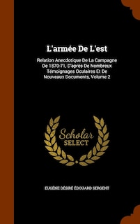 Front cover_L'armée De L'est