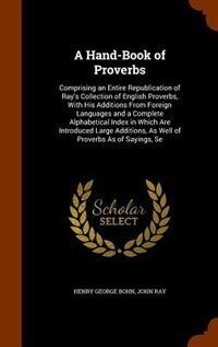 Front cover_A Hand-Book of Proverbs