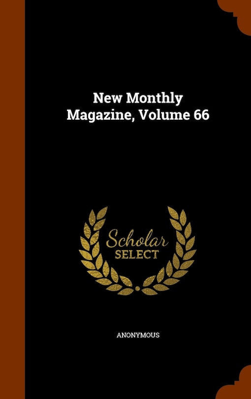 Front cover_New Monthly Magazine, Volume 66