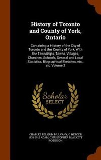 Couverture_History of Toronto and County of York, Ontario