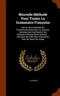 Front cover_Nouvelle Méthode Pour Traiter La Grammaire Françoise