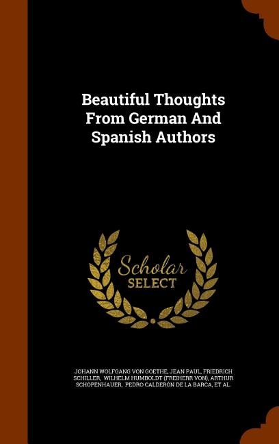 Couverture_Beautiful Thoughts From German And Spanish Authors