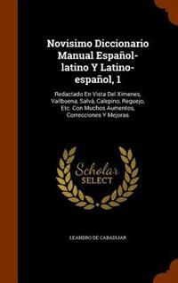 Front cover_Novisimo Diccionario Manual Español-latino Y Latino-español, 1